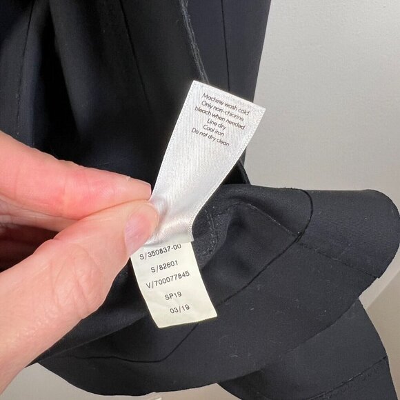 Athleta Cosmic Blazer Jacket Size 0 Black Work Office Career Business Travel - Picture 12 of 12